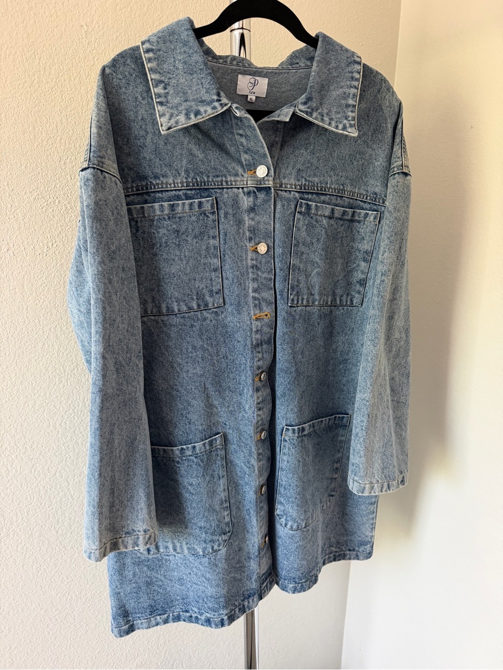 Nordstrom Light Blue Oversized Denim Jacket